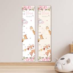 Personalized Wooden Growth Chart 65-150 cm, Personalized With Name & Motif, Measuring Stick, Christening Gift, Children's Room, Birthday - thumbnail 3