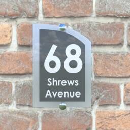 Acrylic & Aluminium Personalised Wall Plaque House Number - Arca5-19Wa-S-C - thumbnail 3