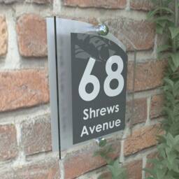 Acrylic & Aluminium Personalised Wall Plaque House Number - Arca5-19Wa-S-C - thumbnail 2