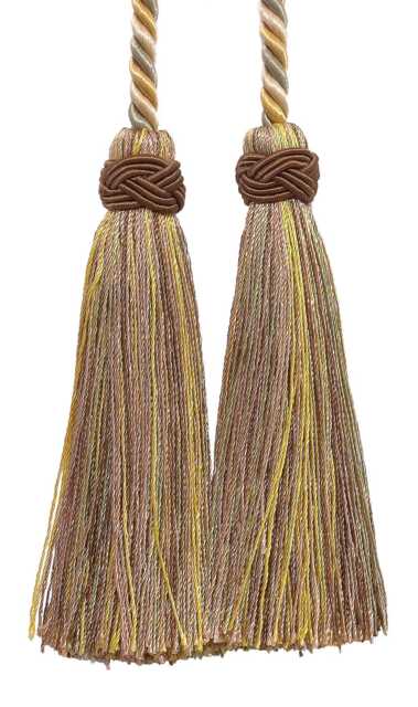 "D??copro Double Tassel Curtain & Drapery Tieback/Holdback, 4"", 26" - image 1