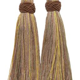 "D??copro Double Tassel Curtain & Drapery Tieback/Holdback, 4"", 26" - thumbnail 2