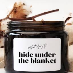 Cozy Autumn Amber Jar Candle - 120/180/300/500G- Custom Labels Available - Wood Wick Perfect Gift Pumpkin Chocolate - thumbnail 3