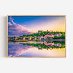 W??rzburg Germany Print - River Photography Wall Art European Travel Decor - thumbnail 2