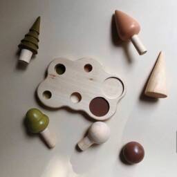 Forest Toys Stacking Toy Wooden Toy Baby Toddler Natural Montessori Waldorf & Infant - thumbnail 3