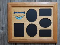 Swimming Picture Frame - 11x14 Hold Multiple Photos Swimmer Gift, Swim Parent Team Gift For Coach, Awards - thumbnail 1