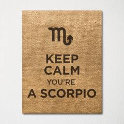 Keep Calm You're A Scorpio - Fine Art Print Choice Of Color Purchase 3 & Receive 1 Free Custom Prints Available - thumbnail 2