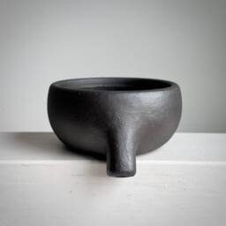 Made To Order Black Rustic Soapdish With Strainer For Bathroom Sink, Ceramic, Pottery, Handmade, Soap Dish, Sponge Tray, Spongedish - thumbnail 2