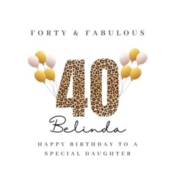 Daughter 40Th Birthday Candle Gift Set Box Gifts Present Card - thumbnail 4