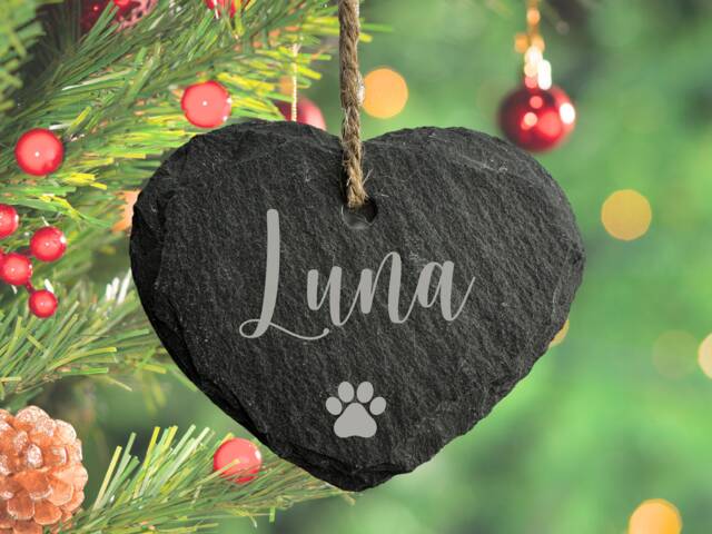 Personalised Christmas Dog Decoration, Best Holiday Gifts, Cat Hanging Tree Decoration - image 1