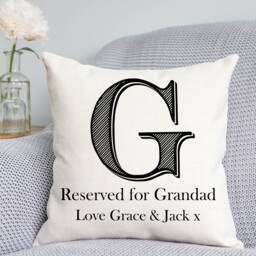 Reserved For Grandad Cushion - Grandpa Gift - thumbnail 1