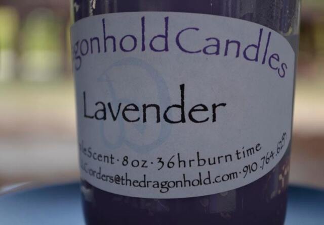 Lavender Candle Hand Poured, Triple Scented Soy-Paraffin Candle - image 1