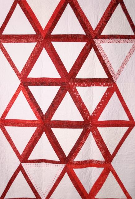 Change Is Upon Us in Red & White, 45 X 63, Throw Or Wall Hanging - image 1