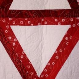 Change Is Upon Us in Red & White, 45 X 63, Throw Or Wall Hanging - thumbnail 2