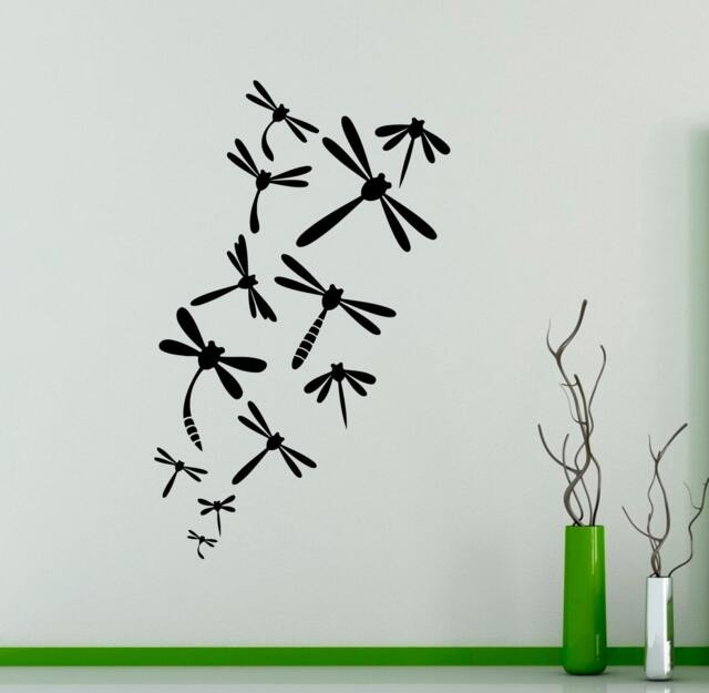 Butterfly Dragonfly Wall Decal Beautiful Nature Vinyl Sticker Insects Home Interior Decor Art Murals Children's Room 3(Dfl - image 1