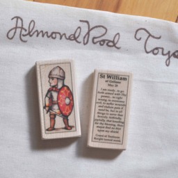 st William Of Gellone Patron Saint Block With Gift Bag // Soilders Catholic Toys By Almondrod - thumbnail 2