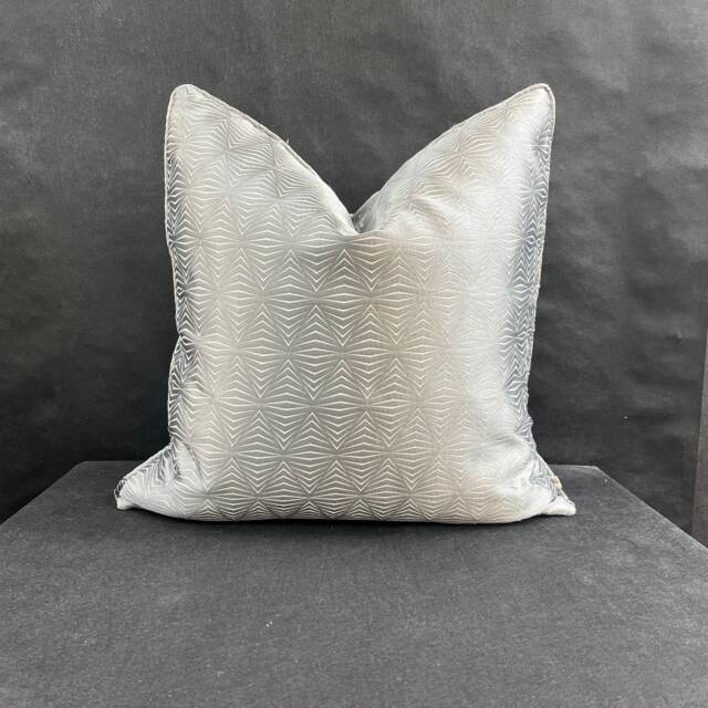 Zoffany Juno Luxury Designer Geometric Grey Fabric Cushion Pillow Cover - image 1