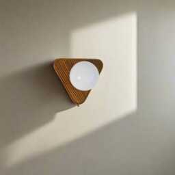 Rattan Mid Century Modern Wall Sconce, Space Age Lamp - thumbnail 2