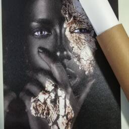 Flower Woman Wall Art /Flower Face Canvas Print Decors/Flower Prints/Extra Large - thumbnail 2