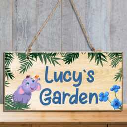 Floral Design Plaque Garden Signs Wooden Decor Plaques For Outside Welcome Sign Gardening Gifts Yard Hanging Wall - thumbnail 3