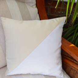 Pillow Cover, Throw Pillow, Pillowcase, Home Decor, Handmade Pillowcase, Ecru Satin Cushion, Two Colours Living Room Pillowcase - thumbnail 4