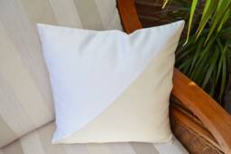 Pillow Cover, Throw Pillow, Pillowcase, Home Decor, Handmade Pillowcase, Ecru Satin Cushion, Two Colours Living Room Pillowcase - thumbnail 1