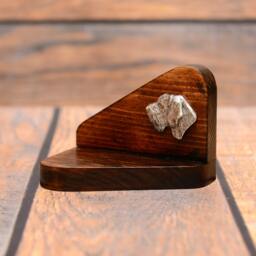 German Wirehaired Pointer - Wooden Candlestick With Dog, Souvenir, Decoration, Limited Edition, Collection - thumbnail 2