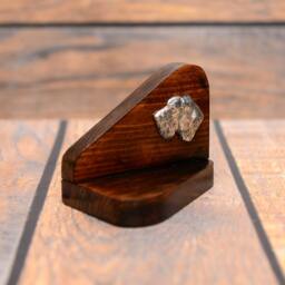 German Wirehaired Pointer - Wooden Candlestick With Dog, Souvenir, Decoration, Limited Edition, Collection - thumbnail 3