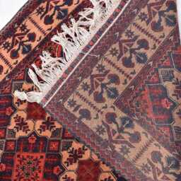 Handwoven Afghan Wool Runner Rug Tribal Geometric Design - 12.9 X 3 Ft - thumbnail 4