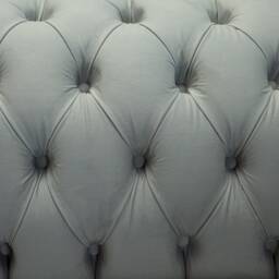 British Handmade Silver Grey Velvet Chesterfield Snuggle Chair, Loveseat - thumbnail 4