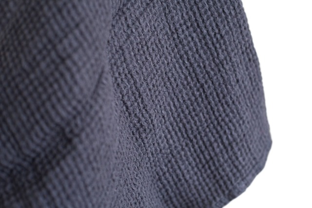 Charcoal Linen Waffle Bath Towel Boho Bathroom Decor - image 1