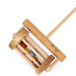 Wooden Lawnmower Toy, Personalized Toddler Push Kids Wood Toys, Handcrafted Toys For Toddlers, Rattle Toy - thumbnail 2