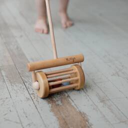 Wooden Lawnmower Toy, Personalized Toddler Push Kids Wood Toys, Handcrafted Toys For Toddlers, Rattle Toy - thumbnail 3