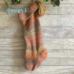 Neutral Chunky Knit Christmas Stockings - Personalized Family Mantel Decor - thumbnail 2