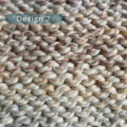 Neutral Chunky Knit Christmas Stockings - Personalized Family Mantel Decor - thumbnail 4