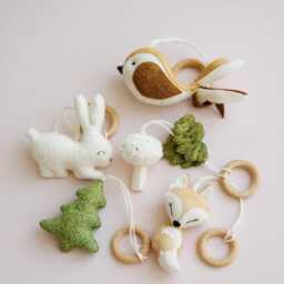 Woodland Baby Play Gym , Boho Nursery Accessory - thumbnail 1