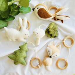 Woodland Baby Play Gym , Boho Nursery Accessory - thumbnail 2