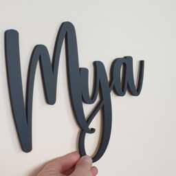 Personalised Wooden Name Sign Custom Nursery Wall Decor Baby Shower Gift - thumbnail 4