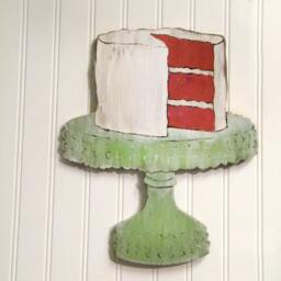 Red Velvet Sign Bakery Cake Kitchen Southern Wall Art Kitch Mother's Day Gift