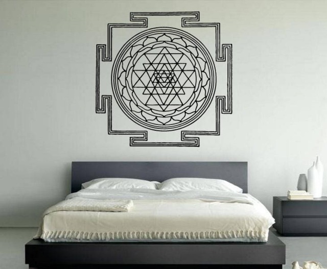 Mandala Spiritual Ritual Hinduism Buddhism Universe Cosmos Balance Energy Hippie Life Diy Wall Stickers Decals Vinyl Mural Decor Art Vg143 - image 1
