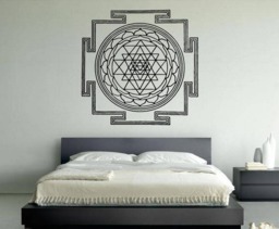 Mandala Spiritual Ritual Hinduism Buddhism Universe Cosmos Balance Energy Hippie Life Diy Wall Stickers Decals Vinyl Mural Decor Art Vg143 - thumbnail 1