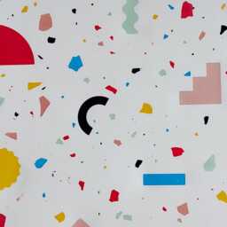 Multicolor Terrazzo Table Top Oval Coffee Or Side - thumbnail 3