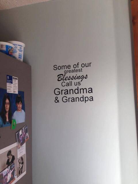Some Of Our Greatest Blessings Call Us Grandma & Grandpa. Vinyl Wall Decal - image 1