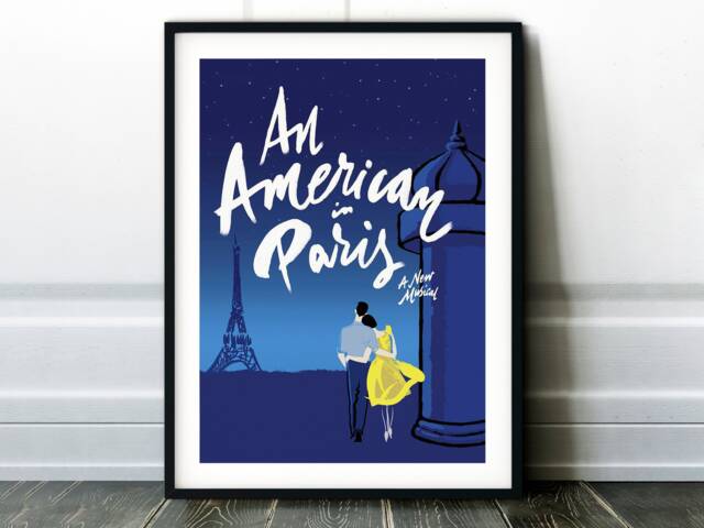 An American in Paris Musical Print Poster