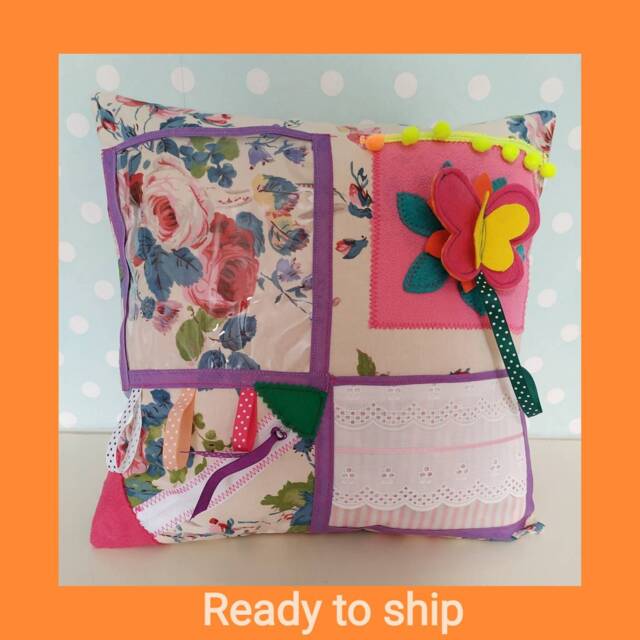 Mother's Day Dementia Alzheimer's Fidget Sensory Cushion Pillow Activity Aid Therapy Fiddle Gift For Nana Grandma Seniors - Ready To Ship - image 1