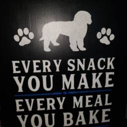 Golden Doodle Dog Sign Personalized Distressed Wood Wall Hanging Lover Gift I'll Be Watching You Every Snack Make Meal Bak - thumbnail 3