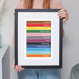 Personalised Favourite Places Destinations Words Print. A4, A3, A2 Custom Made Birthday Travel Home Art Gift - thumbnail 3