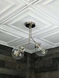 Hephaestus Adjustable 2 Light 6In Globe Mid Century Modern Industrial Semi Flush
