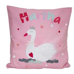 Personalized Name Pillow - Little Swan - Baby & Children's Pillow, Birth Communion - thumbnail 2