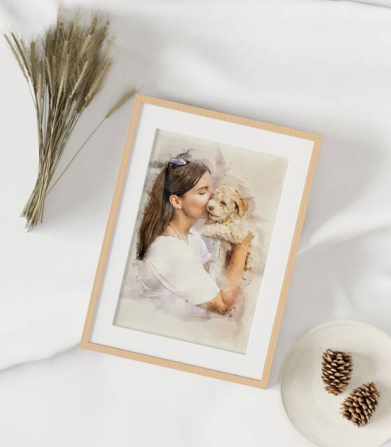 Custom Watercolor Portrait From Photo Personalized Family Art - image 1
