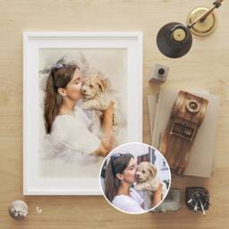 Custom Watercolor Portrait From Photo Personalized Family Art - thumbnail 2